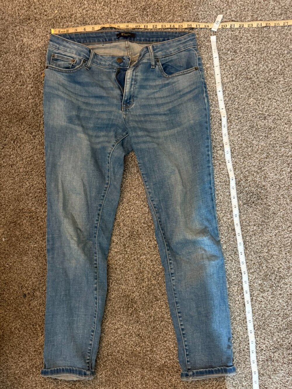 Frye Medium Wash Blue Denim Skinny Jeans Size 6